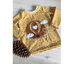 Stickserie - Ballon Liebe Fransenappli